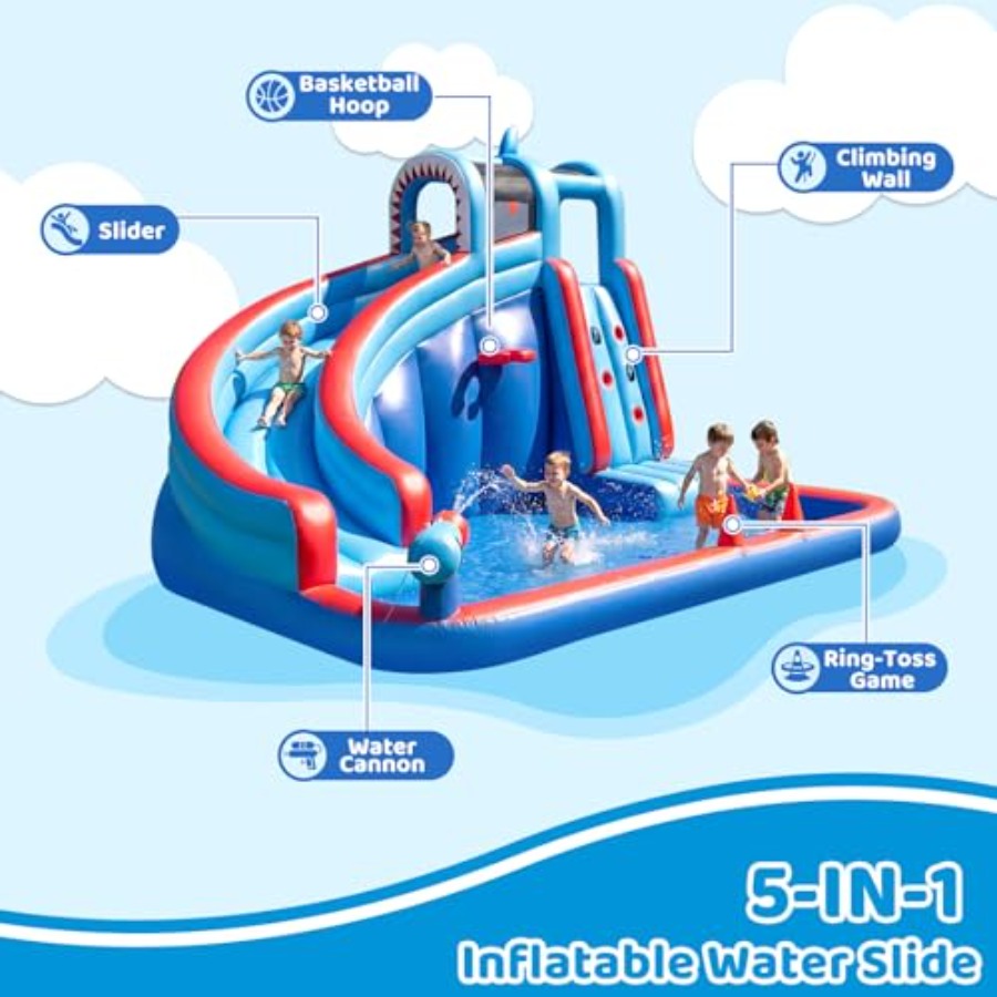 Backyard inflatable water slid - Water Slide Inflatable recension och pris
