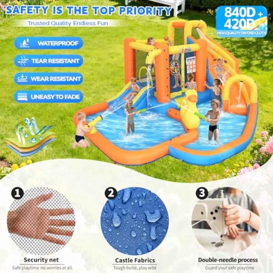 Backyard inflatable water park - Water Slide Inflatable recension och pris