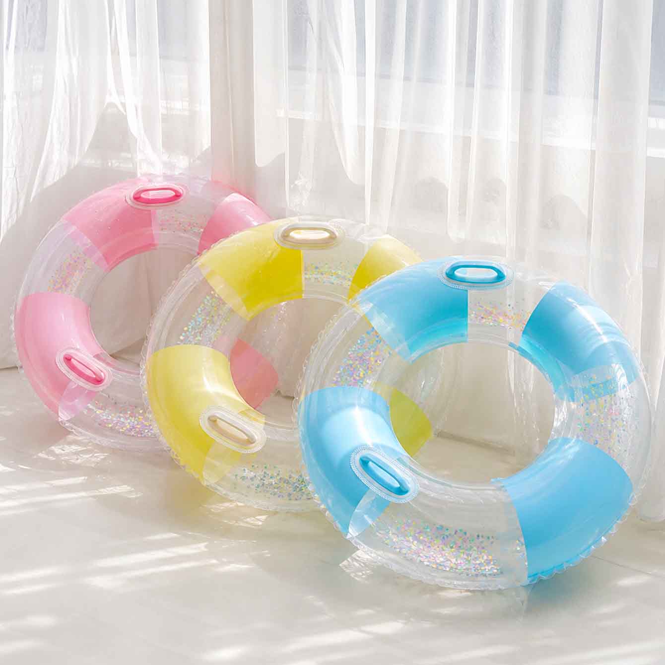 1PC Pool Floats with Handles f - Pool Float Ring Inflatable recension och pris