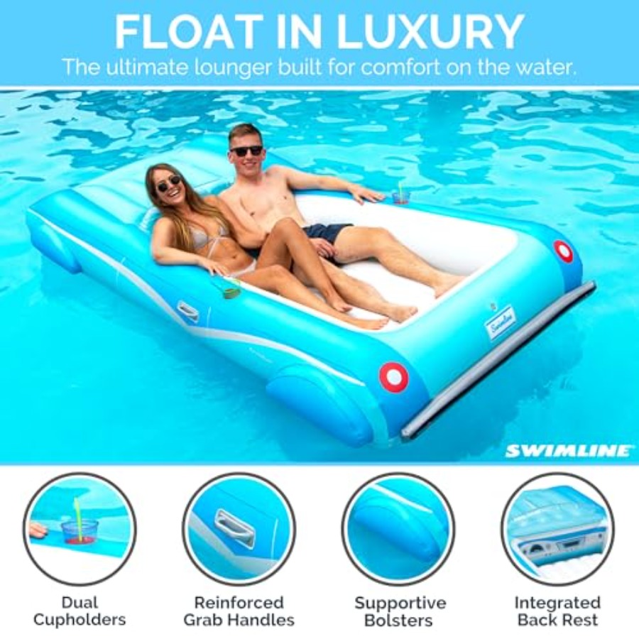 Inflatable Swimming Pool Float - Pool Lounger Inflatable recension och pris