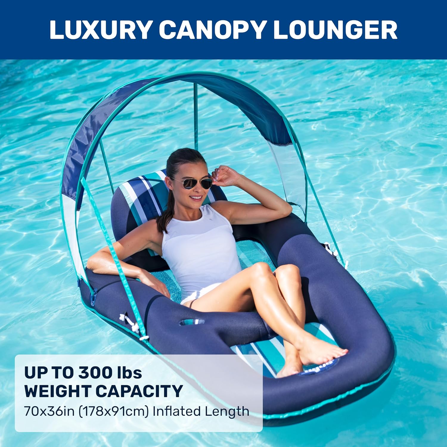 Extra Large Inflatable Adult P - Pool Lounger Inflatable recension och pris