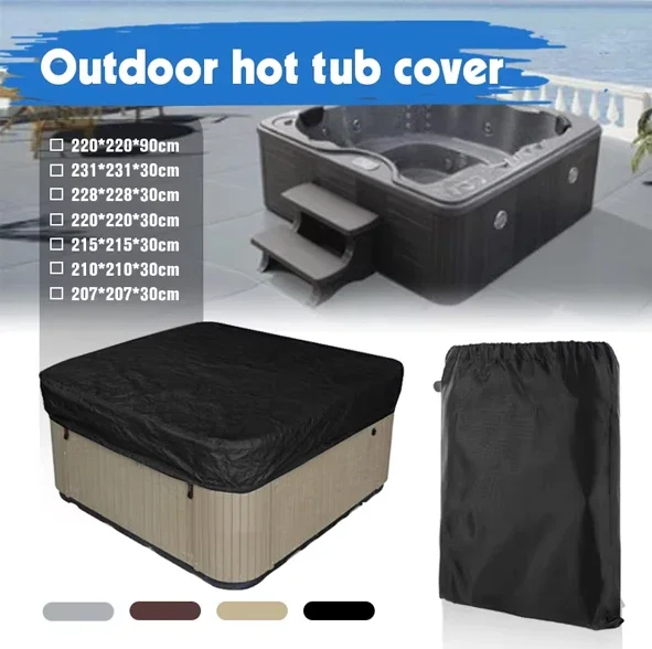 Spa Hot Tub Dust Cover Bathtub - Pool Cover Waterproof recension och pris