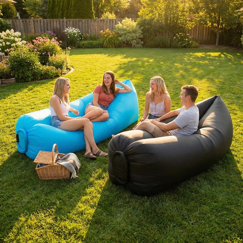 Portable Inflatable Sofa Loung - Pool Lounger Inflatable recension och pris