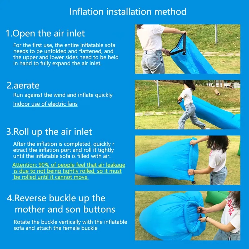 Portable Inflatable Sofa Loung - Pool Lounger Inflatable recension och pris