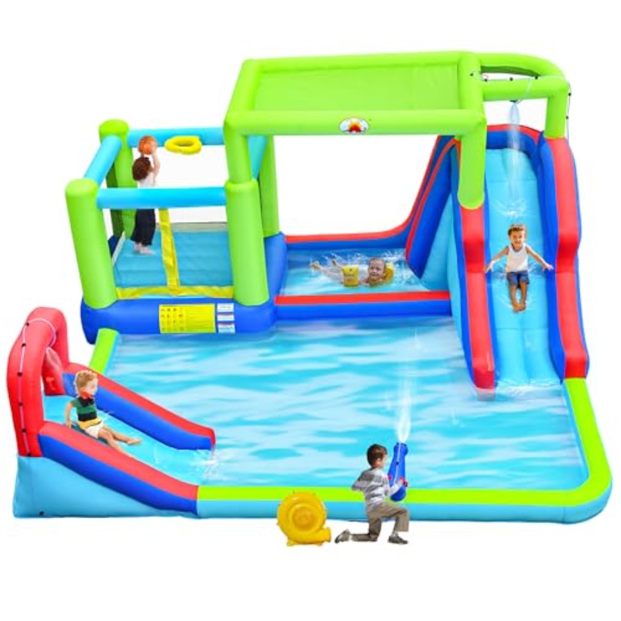 Inflatable Water Slide Water P - Water Slide Inflatable recension och pris