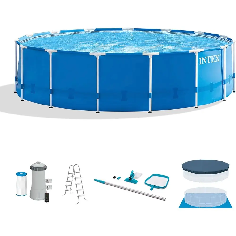 15' x 48 Round Above Ground Po - Pool Ladder Above Ground recension och pris