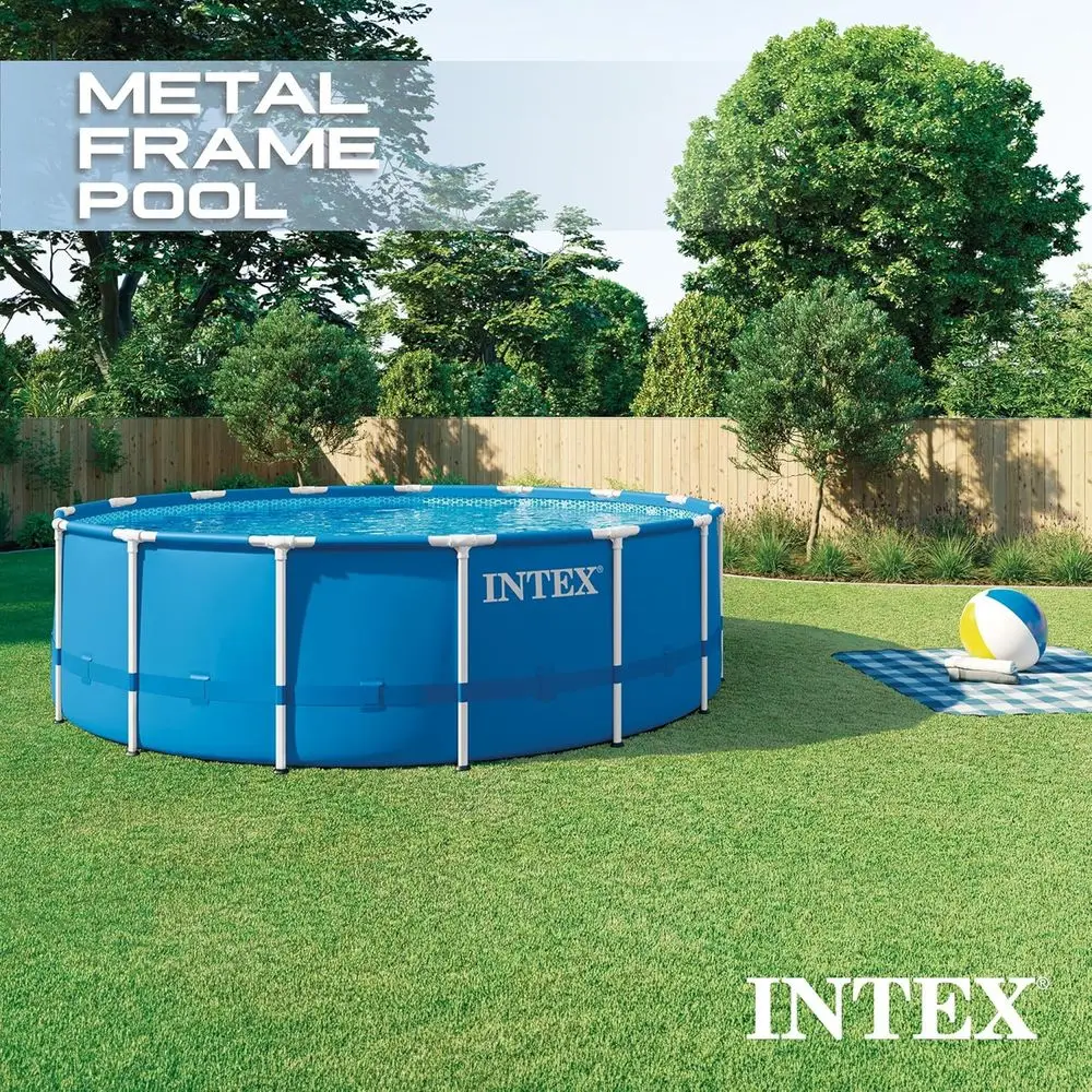 15' x 48 Round Above Ground Po - Pool Ladder Above Ground recension och pris