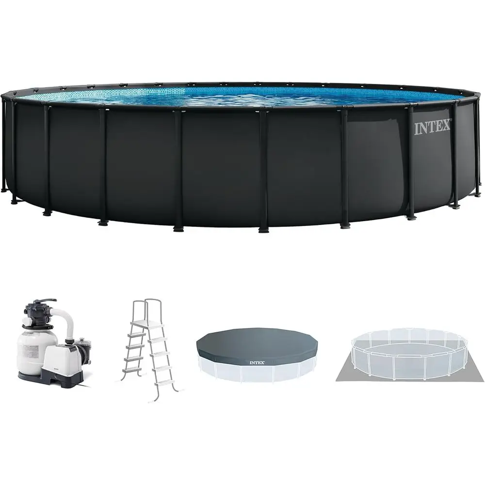 Round 24 ft x 52 in Above Grou - Pool Ladder Above Ground recension och pris
