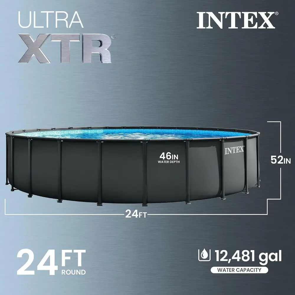 Round 24 ft x 52 in Above Grou - Pool Ladder Above Ground recension och pris