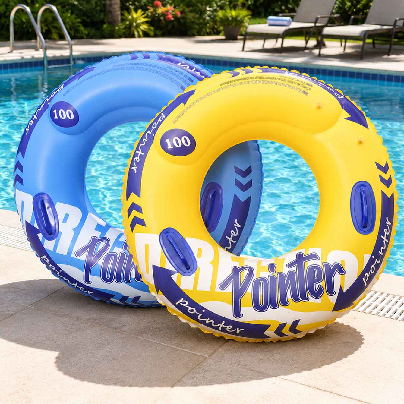 1PC Inflatable Swim Ring with  - Pool Float Ring Inflatable recension och pris